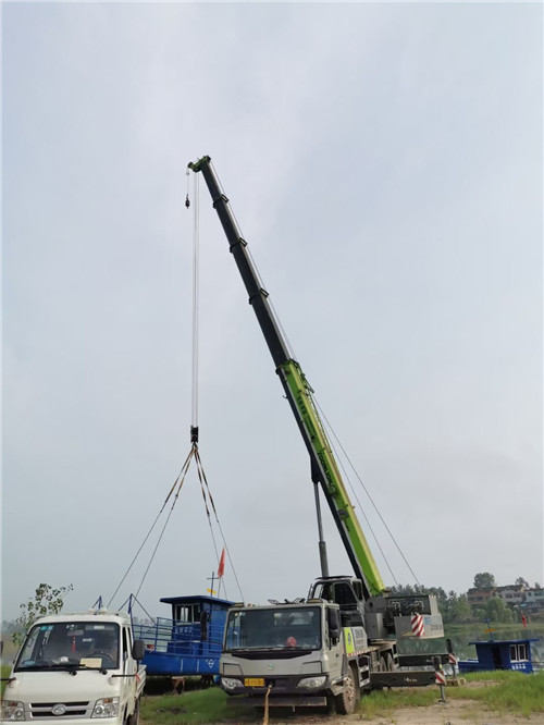 子长市桥梁建设吊装案例